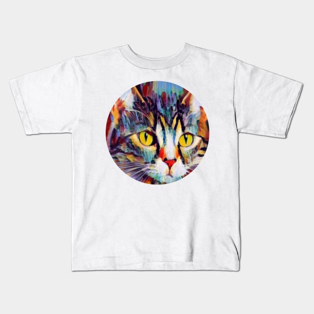 Agreeable floppy cat Kids T-Shirt by GoranDesign